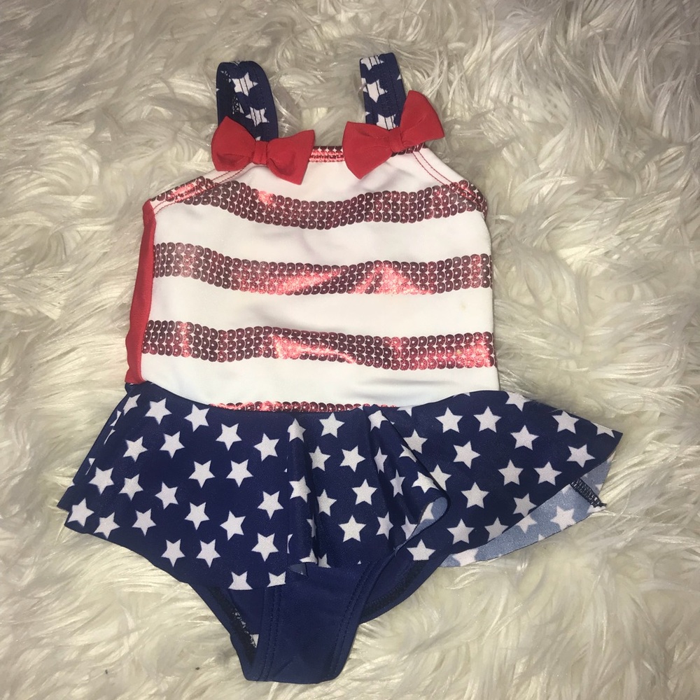 American Flag bathing suit